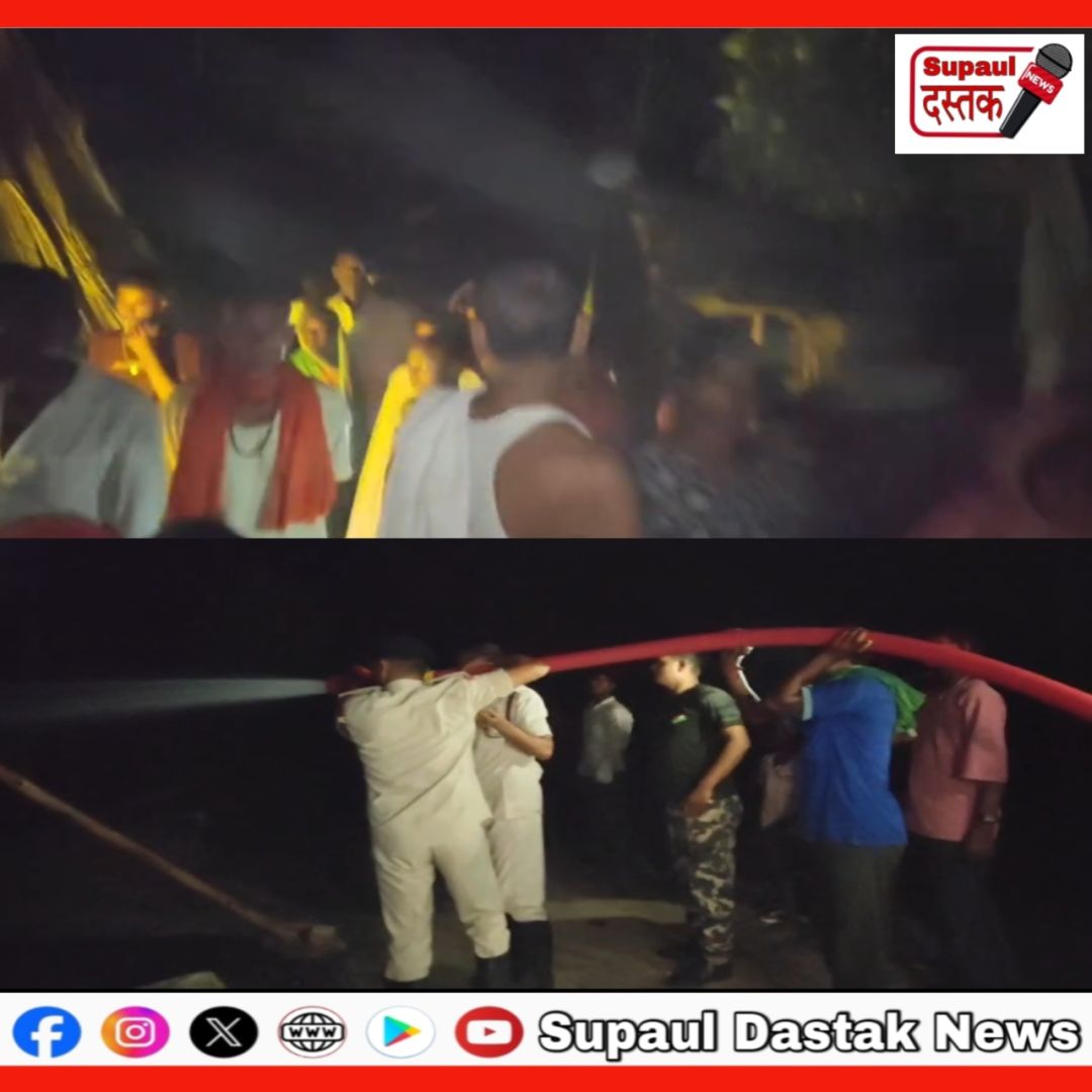 पति-पत्नी के बीच हुआ विवाद, पति ने अपने ही घर में लगाई आग, घर समेत सारा सामान जलकर राख